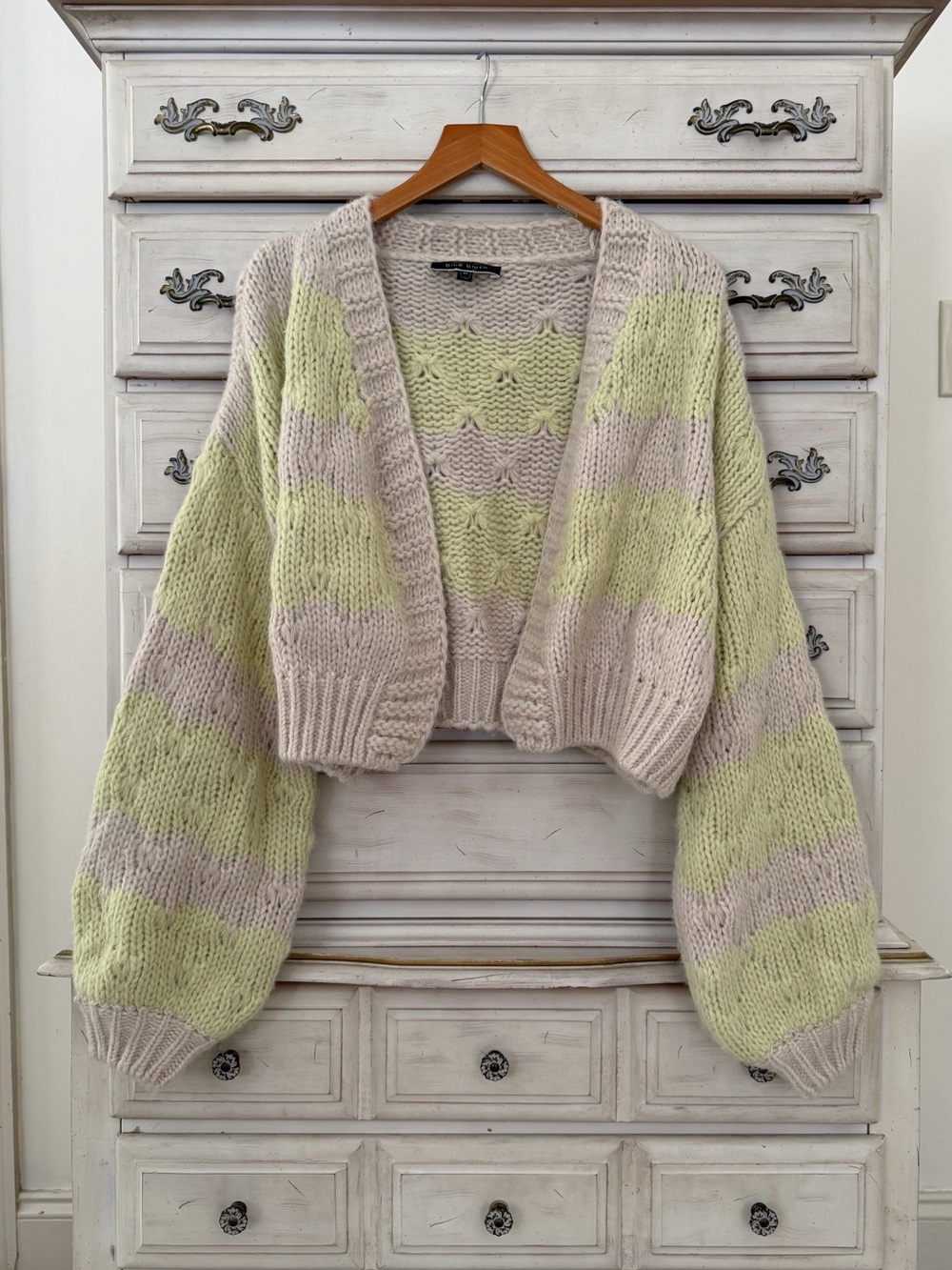Vici Wool Bubble Sleeve Cardigan